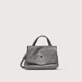 BORSA POCHETTE LETTERA SMALL IN PELLE MARTELLATA BLACK NERO | Zanellato