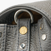 BABY POSTINA® MESSENGER BAG IN TUMBLED LEATHER GREY MONTEBIANCO | Zanellato