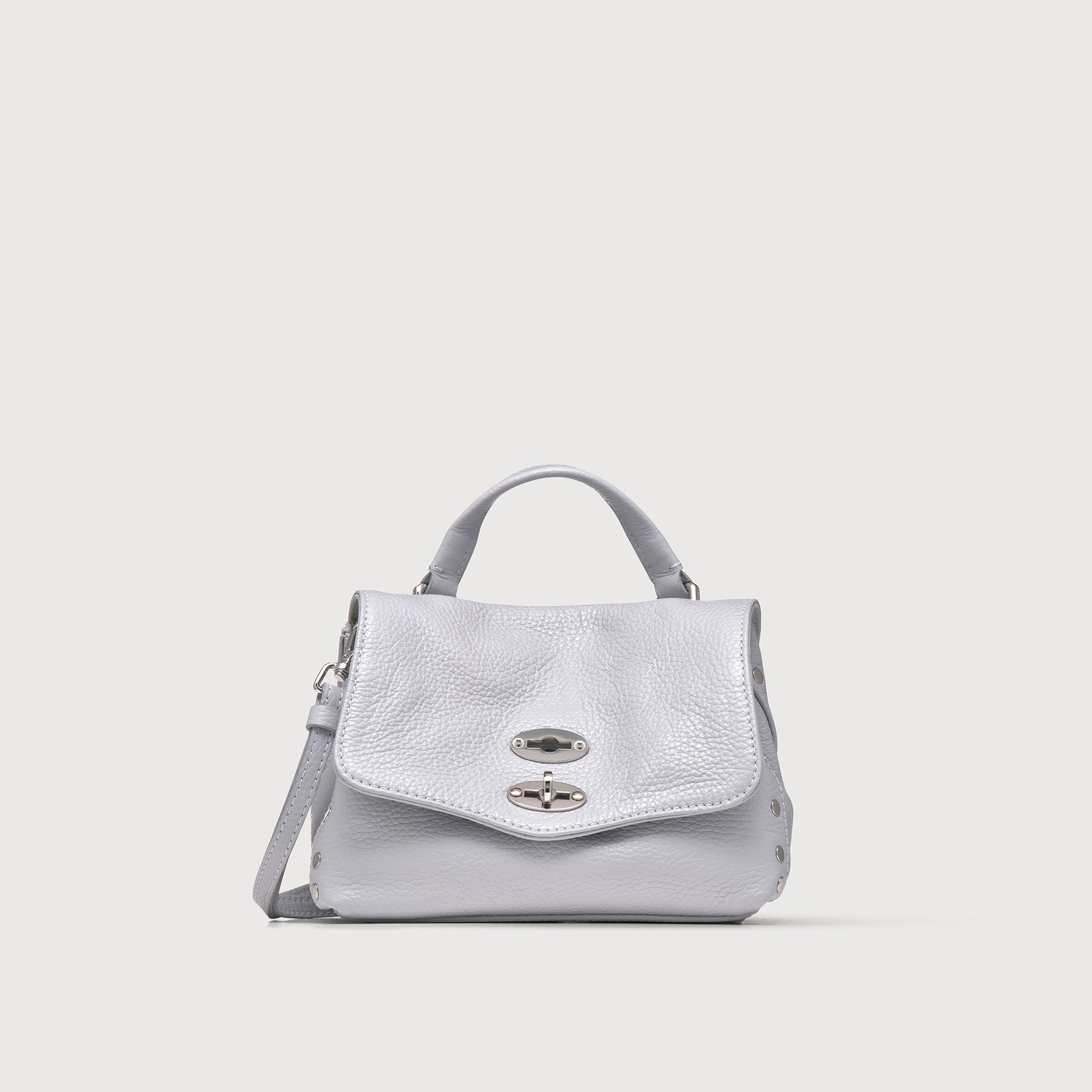 Zanellato BORSA POSTINA® BABY IN PELLE MARTELLATA GREY CLOUD | Zanellato