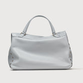 BORSA POSTINA® MEDIUM IN PELLE MARTELLATA GREY CLOUD - Grey cloud | Zanellato