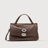 BORSA POSTINA® SMALL IN PELLE MARTELLATA BROWN MODICA - Spring-Summer Bags | Zanellato