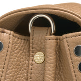 BORSA POSTINA® SMALL IN PELLE MARTELLATA BROWN CAPPUCCINO - Cappuccino | Zanellato