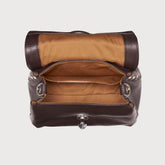 BABY POSTINA® MESSENGER BAG IN TUMBLED LEATHER BROWN MOCACCINO | Zanellato