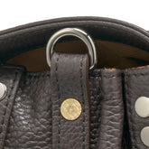 SMALL POSTINA® MESSENGER BAG IN TUMBLED LEATHER BROWN MOCACCINO | Zanellato