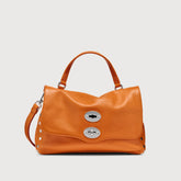 BORSA POSTINA® SMALL IN PELLE MARTELLATA ORANGE SPUMA | Zanellato