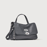 BORSA POSTINA® SMALL IN PELLE MARTELLATA DARK NAVY - Borse iconiche | Zanellato