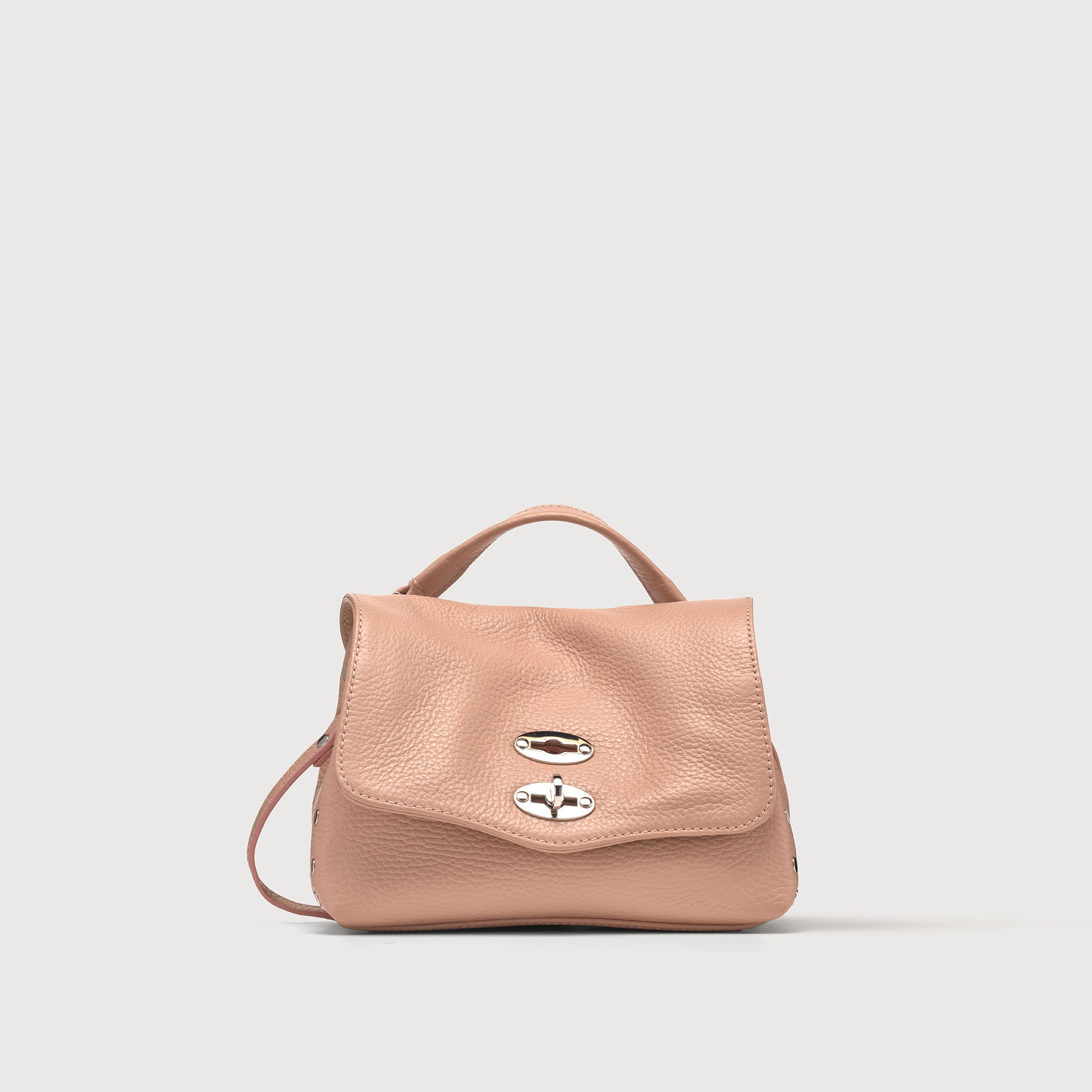 Zanellato BORSA POSTINA® BABY IN PELLE MARTELLATA PINK NUDE | Zanellato