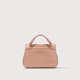 BABY POSTINA® MESSENGER BAG IN TUMBLED LEATHER PINK NUDE | Zanellato