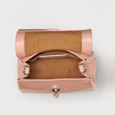 BABY POSTINA® MESSENGER BAG IN TUMBLED LEATHER PINK NUDE | Zanellato