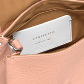 BABY POSTINA® MESSENGER BAG IN TUMBLED LEATHER PINK NUDE | Zanellato