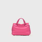 BABY POSTINA® MESSENGER BAG IN TUMBLED LEATHER PINK ORCHIDEA | Zanellato