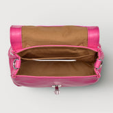 BABY POSTINA® MESSENGER BAG IN TUMBLED LEATHER PINK ORCHIDEA | Zanellato