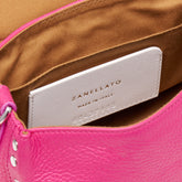 BABY POSTINA® MESSENGER BAG IN TUMBLED LEATHER PINK ORCHIDEA | Zanellato