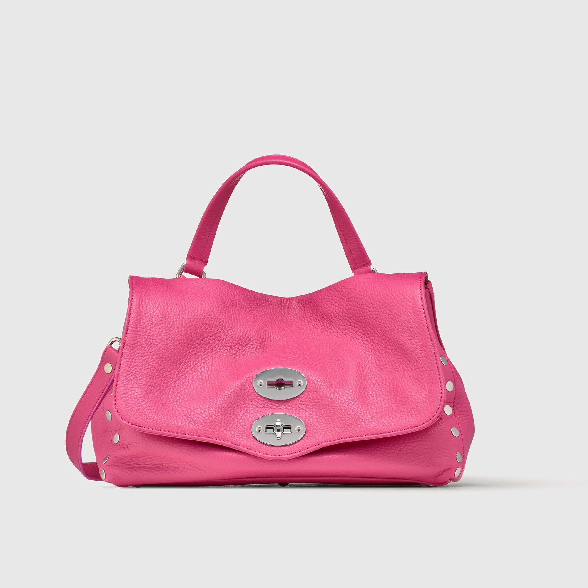 Zanellato BORSA POSTINA® SMALL IN PELLE MARTELLATA PINK ORCHIDEA | Zanellato