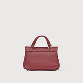 BABY POSTINA® MESSENGER BAG IN TUMBLED LEATHER RED OPERA | Zanellato