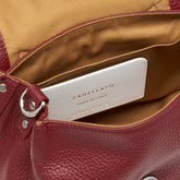 BABY POSTINA® MESSENGER BAG IN TUMBLED LEATHER RED OPERA | Zanellato