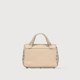 BABY POSTINA® MESSENGER BAG IN TUMBLED LEATHER WHITE BIANCONE | Zanellato