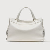 BORSA POSTINA® MEDIUM IN PELLE MARTELLATA BIANCO LATTE - Bianco latte | Zanellato