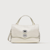 BORSA POSTINA® SMALL IN PELLE MARTELLATA BIANCO LATTE - Borse iconiche | Zanellato