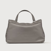 BORSA POSTINA® MEDIUM IN PELLE MARTELLATA MONTEBIANCO - Grey montebianco | Zanellato