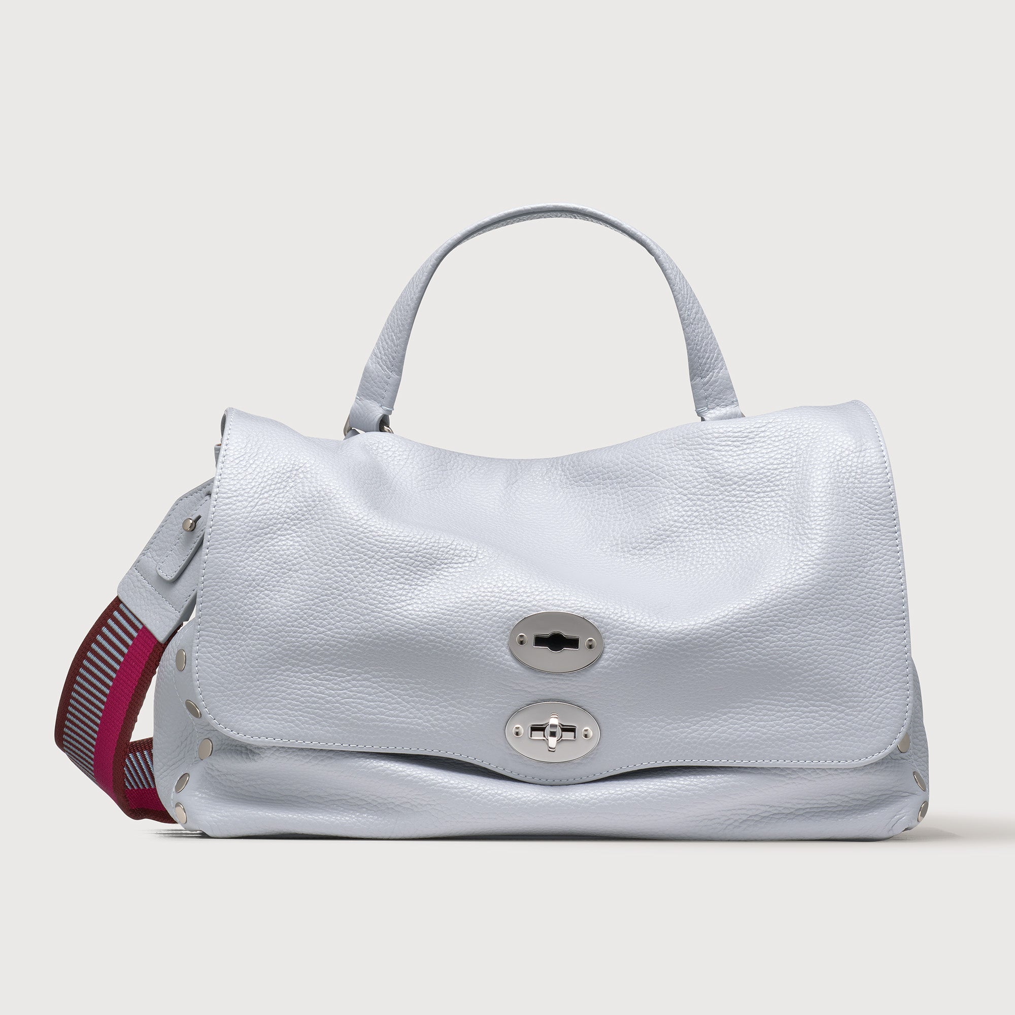 Zanellato BORSA POSTINA® MEDIUM IN PELLE MARTELLATA GREY CLOUD | Zanellato