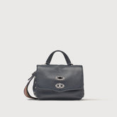 BORSA POSTINA® BABY IN PELLE MARTELLATA DARK NAVY - Borse iconiche | Zanellato