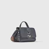 BORSA POSTINA® BABY IN PELLE MARTELLATA DARK NAVY - Borse iconiche | Zanellato