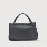 BORSA POSTINA® SMALL IN PELLE MARTELLATA DARK NAVY | Zanellato