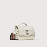 BORSA POSTINA® BABY IN PELLE MARTELLATA BIANCO LATTE - Bianco latte | Zanellato