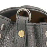 SMALL POSTINA® MESSENGER BAG IN TUMBLED LEATHER GREY MONTEBIANCO | Zanellato