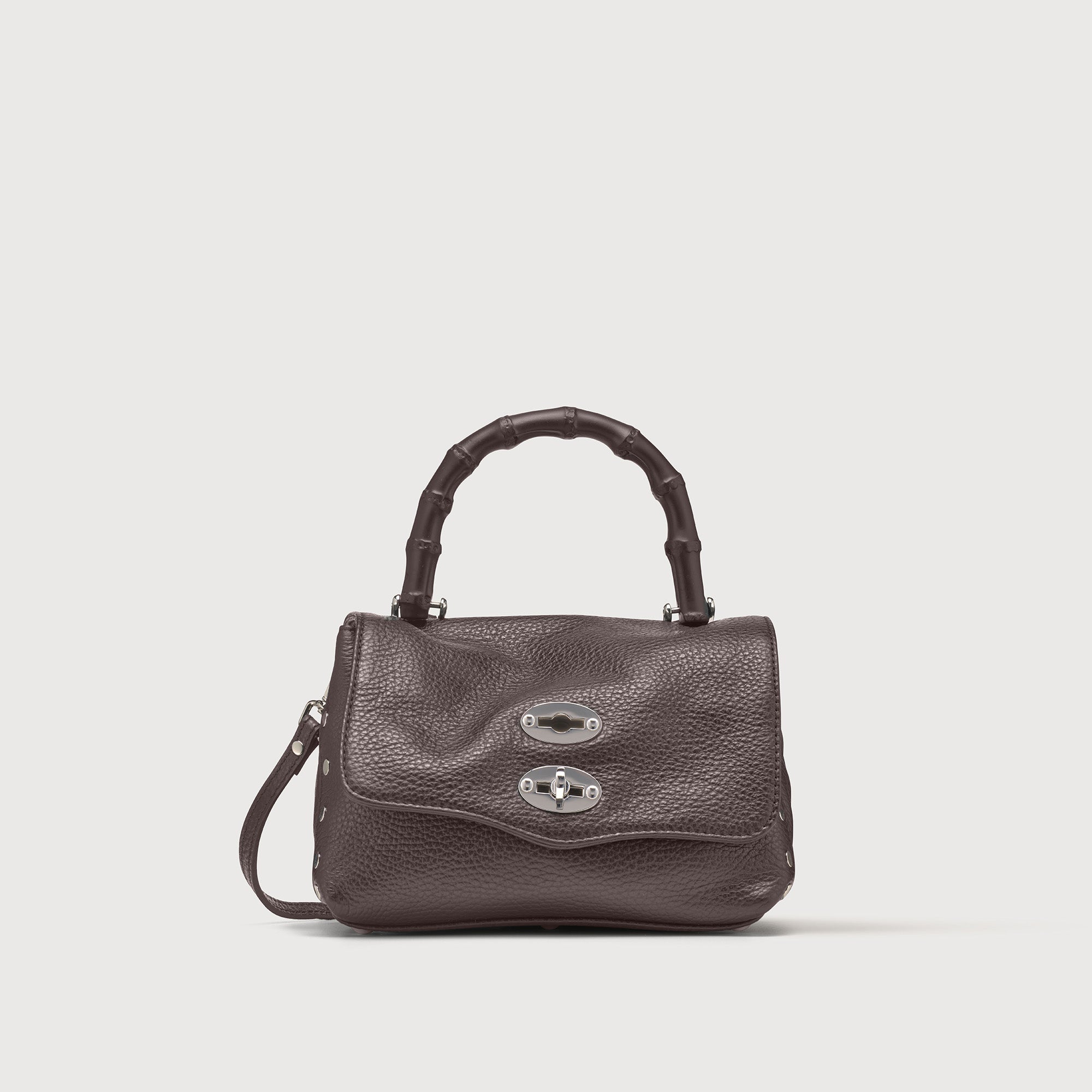 Zanellato BORSA POSTINA® BABY IN PELLE MARTELLATA BROWN MOCACCINO | Zanellato