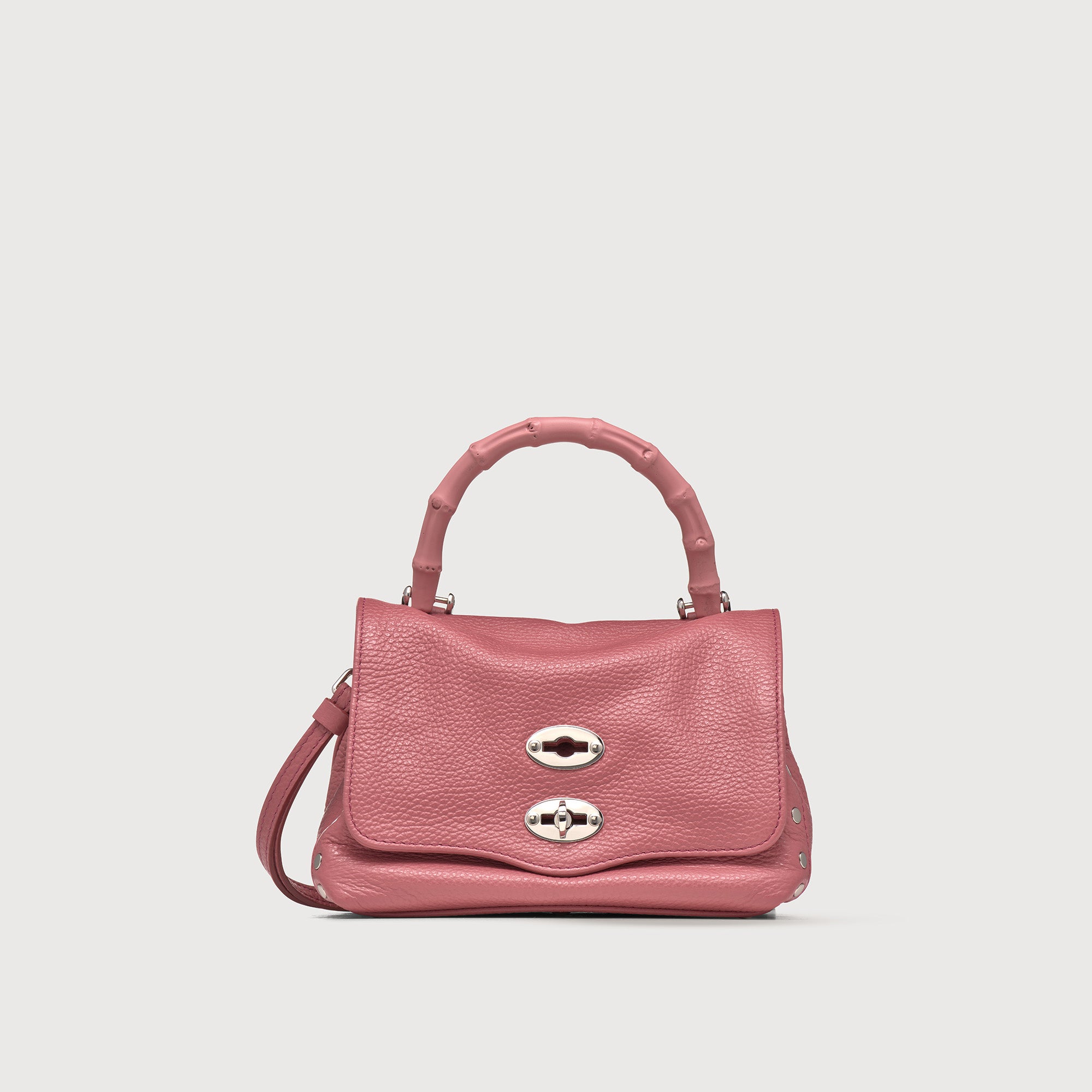 Zanellato BORSA POSTINA® BABY IN PELLE MARTELLATA PINK ROSATO | Zanellato