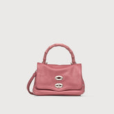 BORSA POSTINA® BABY IN PELLE MARTELLATA PINK ROSATO - Borse a Tracolla | Zanellato