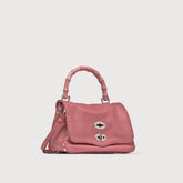 BORSA POSTINA® BABY IN PELLE MARTELLATA PINK ROSATO - Borse a Tracolla | Zanellato