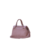 BORSA POSTINA® BABY IN TESSUTO PAGLIA VIOLET MODENA - violet modena | Zanellato