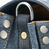 BORSA POSTINA® MEDIUM IN PELLE DENIM BLUE RAW - denim blue raw | Zanellato