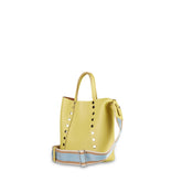 BORSA MORETTA SMALL IN PELLE MARTELLATA GIALLO TUSCAN - giallo tuscan | Zanellato