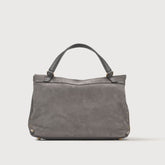 BORSA POSTINA® SMALL IN PELLE MARTELLATA GREY FIAMMINGO - Grey fiammingo | Zanellato