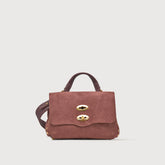 BORSA POSTINA® BABY IN PELLE NABUK RED BARBERA - Borse in Pelle Nabuk | Zanellato