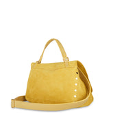 <p>SMALL POSTINA® BAG IN YELLOW NUBUCK LEATHER</p> | Zanellato