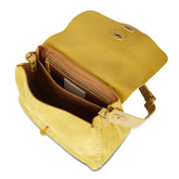 <p>SMALL POSTINA® BAG IN YELLOW NUBUCK LEATHER</p> | Zanellato