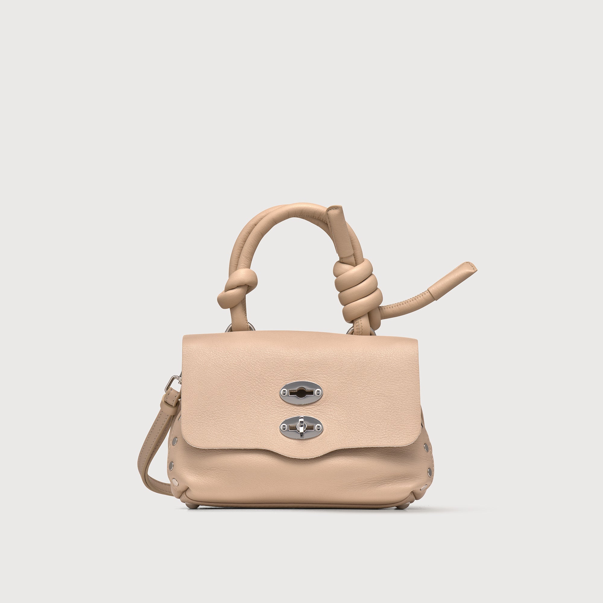 Zanellato BORSA POSTINA® BABY IN PELLE LISCIA BEIGE BLOOM | Zanellato