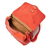 BORSA POSTINA® SMALL IN PELLE STAMPATA RED MEDUSA - red medusa | Zanellato