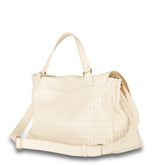 BORSA POSTINA®MEDIUM IN PELLE STAMPATA BEIGE AVENA - beige avena | Zanellato