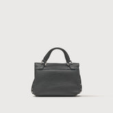 BABY POSTINA® MESSENGER BAG IN TUMBLED LEATHER BLACK NERO | Zanellato