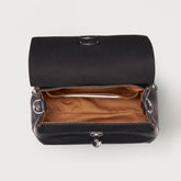 BABY POSTINA® MESSENGER BAG IN TUMBLED LEATHER BLACK NERO | Zanellato