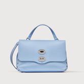 BORSA POSTINA® SMALL IN PELLE MARTELLATA BLUE SALENTO - Spring-Summer Bags | Zanellato