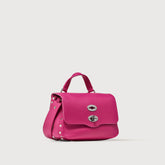 BORSA POSTINA® BABY IN PELLE MARTELLATA PINK MASSAROSA - Borse a Tracolla | Zanellato