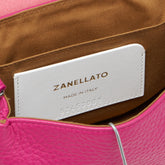 BORSA POSTINA® BABY IN PELLE MARTELLATA PINK MASSAROSA - pink massarosa | Zanellato