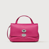 BORSA POSTINA® SMALL IN PELLE MARTELLATA PINK MASSAROSA - Borse a Spalla | Zanellato